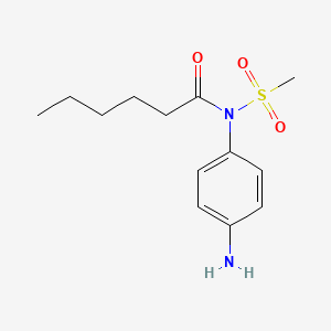 N-(4-Aminophenyl)-N-(methanesulfonyl)hexanamide