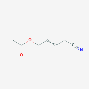 molecular formula C7H9NO2 B14593189 4-Cyanobut-2-en-1-yl acetate CAS No. 61447-12-9