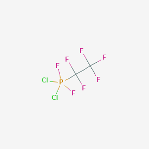 molecular formula C2Cl2F7P B14593190 Dichloro(difluoro)(pentafluoroethyl)-lambda~5~-phosphane CAS No. 61527-27-3