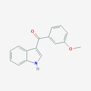 B145932 (1H-Indol-3-yl)-(3-methoxy-phenyl)-methanone CAS No. 136672-25-8