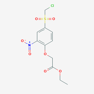 Ethyl [4-(chloromethanesulfonyl)-2-nitrophenoxy]acetate