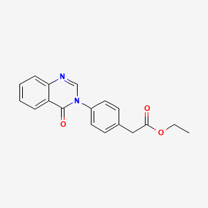 molecular formula C18H16N2O3 B14593215 Ethyl [4-(4-oxoquinazolin-3(4H)-yl)phenyl]acetate CAS No. 61126-55-4