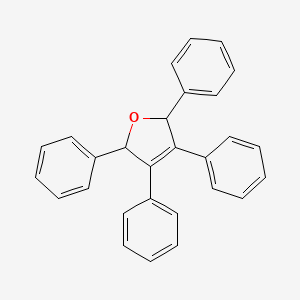 molecular formula C28H22O B14593255 2,3,4,5-Tetraphenyl-2,5-dihydrofuran CAS No. 61542-11-8