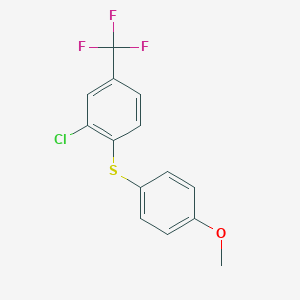 2-Chloro-1-[(4-methoxyphenyl)sulfanyl]-4-(trifluoromethyl)benzene