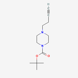 molecular formula C13H22N2O2 B1459327 叔丁基4-(丁-3-炔-1-基)哌嗪-1-羧酸酯 CAS No. 1232152-74-7