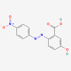 6-[2-(4-Nitrophenyl)hydrazinylidene]-3-oxocyclohexa-1,4-diene-1-carboxylic acid