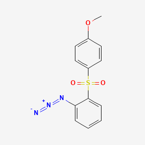 molecular formula C13H11N3O3S B14593289 1-Azido-2-(4-methoxybenzene-1-sulfonyl)benzene CAS No. 61378-48-1