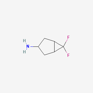 molecular formula C6H9F2N B1459329 6,6-Difluorobicyclo[3.1.0]hexan-3-amine CAS No. 1393541-13-3