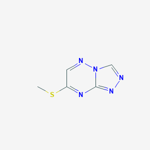 molecular formula C5H5N5S B14593314 7-(Methylsulfanyl)[1,2,4]triazolo[4,3-b][1,2,4]triazine CAS No. 61139-87-5