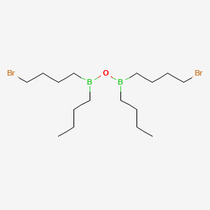 molecular formula C16H34B2Br2O B14593345 1,3-Bis(4-bromobutyl)-1,3-dibutyldiboroxane CAS No. 61632-71-1