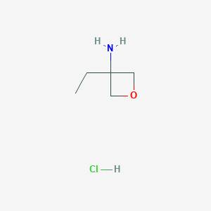 B1459342 3-Ethyloxetan-3-amine hydrochloride CAS No. 1379288-48-8