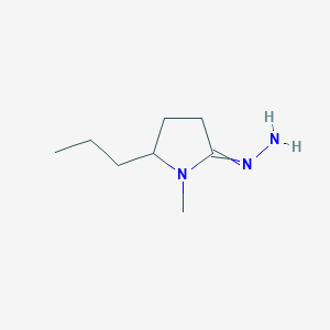 2-Hydrazinylidene-1-methyl-5-propylpyrrolidine