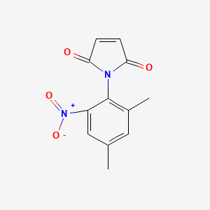 molecular formula C12H10N2O4 B14593449 1-(2,4-dimethyl-6-nitrophenyl)-1H-pyrrole-2,5-dione CAS No. 61294-21-1