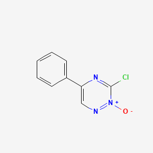 molecular formula C9H6ClN3O B14593465 3-Chloro-2-oxo-5-phenyl-1,2lambda~5~,4-triazine CAS No. 61178-01-6