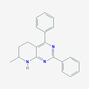 molecular formula C20H19N3 B14593486 7-Methyl-2,4-diphenyl-5,6,7,8-tetrahydropyrido[2,3-d]pyrimidine CAS No. 61586-94-5