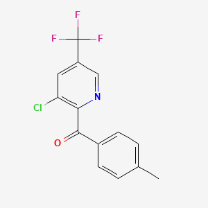 (3-Chloro-5-(trifluoromethyl)pyridin-2-yl)(p-tolyl)methanone