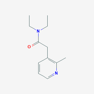 molecular formula C12H18N2O B14593545 N,N-Diethyl-2-(2-methylpyridin-3-yl)acetamide CAS No. 60820-33-9