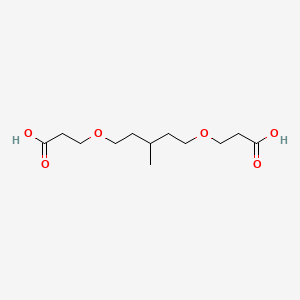 molecular formula C12H22O6 B14593546 3,3'-[(3-Methylpentane-1,5-diyl)bis(oxy)]dipropanoic acid CAS No. 61613-28-3