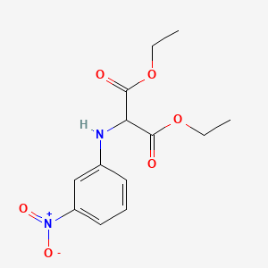 molecular formula C13H16N2O6 B14593599 Diethyl (3-nitroanilino)propanedioate CAS No. 61372-75-6