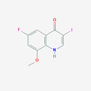 molecular formula C10H7FINO2 B1459360 6-Fluoro-3-iodo-8-methoxyquinolin-4-ol CAS No. 1598652-14-2