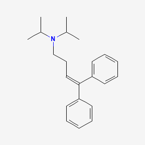 molecular formula C22H29N B14593602 4,4-Diphenyl-N,N-di(propan-2-yl)but-3-en-1-amine CAS No. 61068-74-4