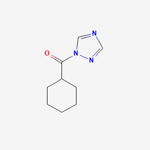 molecular formula C9H13N3O B14593609 Cyclohexyl(1H-1,2,4-triazol-1-yl)methanone CAS No. 60718-53-8