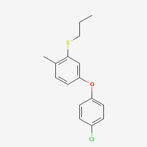 4-(4-Chlorophenoxy)-1-methyl-2-(propylsulfanyl)benzene