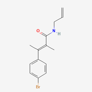 2-Butenamide, 3-(4-bromophenyl)-2-methyl-N-2-propenyl-, (E)-