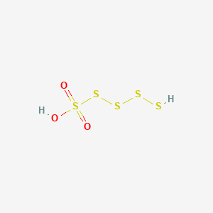 molecular formula H2O3S5 B14593675 Tetrasulfane-1-sulfonic acid CAS No. 60789-20-0