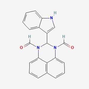 2-(1H-Indol-3-yl)-1H-perimidine-1,3(2H)-dicarbaldehyde