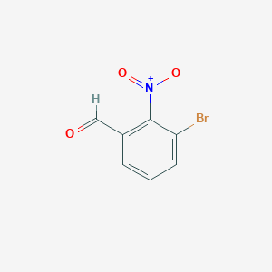 molecular formula C7H4BrNO3 B145937 3-溴-2-硝基苯甲醛 CAS No. 882772-99-8
