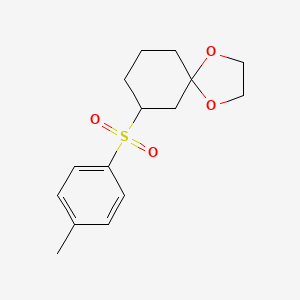 molecular formula C15H20O4S B14593701 7-(4-Methylbenzene-1-sulfonyl)-1,4-dioxaspiro[4.5]decane CAS No. 61476-98-0