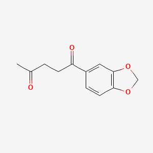 molecular formula C12H12O4 B14593729 1-(2H-1,3-Benzodioxol-5-yl)pentane-1,4-dione CAS No. 61363-13-1