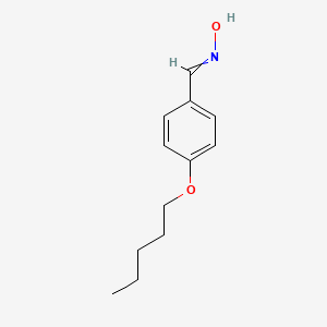 molecular formula C12H17NO2 B14593734 N-{[4-(pentyloxy)phenyl]methylidene}hydroxylamine CAS No. 61096-87-5