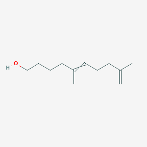 molecular formula C12H22O B14593750 5,9-Dimethyldeca-5,9-dien-1-ol CAS No. 61195-30-0