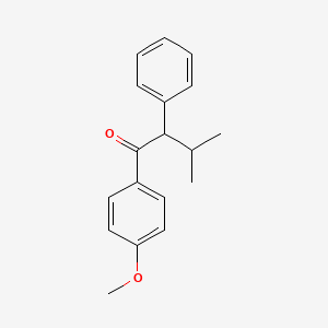 molecular formula C18H20O2 B14593758 1-(4-Methoxyphenyl)-3-methyl-2-phenylbutan-1-one CAS No. 61147-75-9