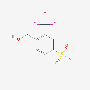 B1459377 (4-Ethanesulfonyl-2-trifluoromethylphenyl)-methanol CAS No. 1707634-48-7