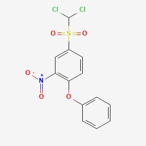 4-(Dichloromethanesulfonyl)-2-nitro-1-phenoxybenzene