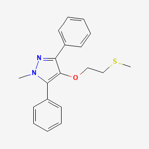 1-Methyl-4-[2-(methylsulfanyl)ethoxy]-3,5-diphenyl-1H-pyrazole