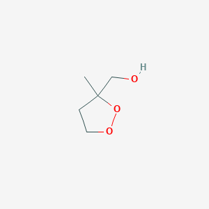 molecular formula C5H10O3 B14593789 (3-Methyl-1,2-dioxolan-3-yl)methanol CAS No. 60653-77-2