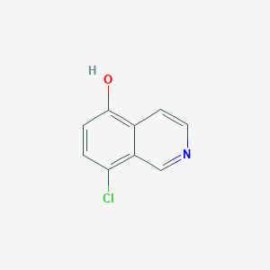 molecular formula C9H6ClNO B1459379 8-Chloroisoquinolin-5-ol CAS No. 1897765-51-3