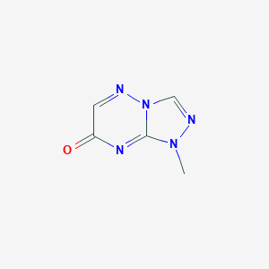 molecular formula C5H5N5O B14593797 1,2,4-Triazolo[4,3-b][1,2,4]triazin-7(1H)-one, 1-methyl- CAS No. 61402-34-4