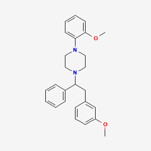 1-(2-Methoxyphenyl)-4-[2-(3-methoxyphenyl)-1-phenylethyl]piperazine