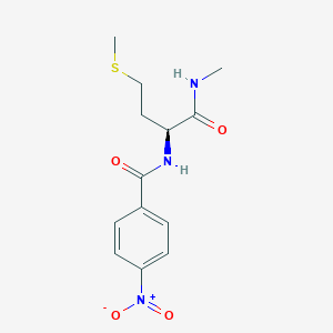 molecular formula C13H17N3O4S B14593820 N-[(2S)-1-(Methylamino)-4-(methylsulfanyl)-1-oxobutan-2-yl]-4-nitrobenzamide CAS No. 61315-67-1