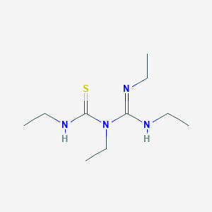 molecular formula C10H22N4S B14593825 N-(N,N'-Diethylcarbamimidoyl)-N,N'-diethylthiourea CAS No. 61479-68-3