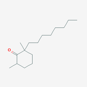 molecular formula C16H30O B14593828 2,6-Dimethyl-2-octylcyclohexan-1-one CAS No. 61259-60-7