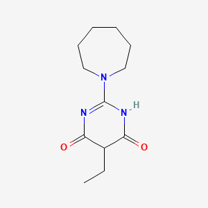 molecular formula C12H19N3O2 B14593833 2-(Azepan-1-yl)-5-ethylpyrimidine-4,6(1H,5H)-dione CAS No. 61280-32-8