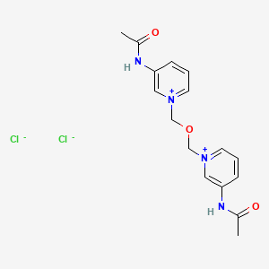 molecular formula C16H20Cl2N4O3 B14593854 1,1'-[Oxybis(methylene)]bis(3-acetamidopyridin-1-ium) dichloride CAS No. 61368-95-4