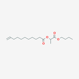 molecular formula C18H32O4 B14593865 1-Butoxy-1-oxopropan-2-YL undec-10-enoate CAS No. 61484-88-6