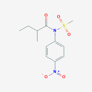 N-(Methanesulfonyl)-2-methyl-N-(4-nitrophenyl)butanamide